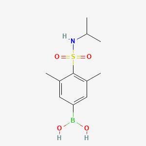 Chemical structure of (4-(N-isopropylsulfamoyl)-3,5-dimethylphenyl)boronic acid