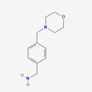 Chemical structure of (4-(Morpholinomethyl)phenyl)methanamine
