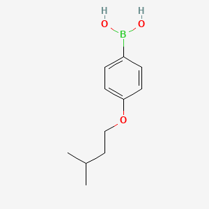 Chemical structure of (4-(Isopentyloxy)phenyl)boronic acid