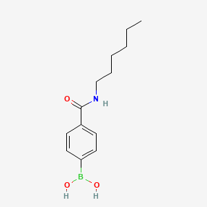 Chemical structure of (4-(Hexylcarbamoyl)phenyl)boronic acid