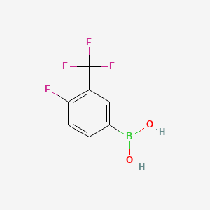 Chemical structure of (4-(Difluoromethyl)-3,5-difluorophenyl)boronic acid
