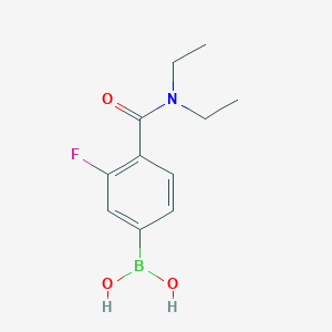 Chemical structure of (4-(Diethylcarbamoyl)-3-fluorophenyl)boronic acid
