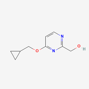 Chemical structure of (4-(Cyclopropylmethoxy)pyrimidin-2-yl)methanol