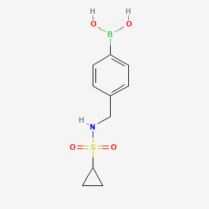 Chemical structure of (4-(Cyclopropanesulfonamidomethyl)phenyl)boronic acid
