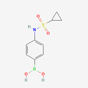 Chemical structure of 4-(Cyclopropanesulfonamido)phenylboronic acid