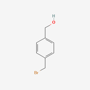 Chemical structure of 4-(Bromomethyl)benzyl alcohol