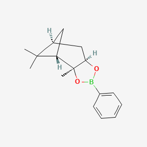 Chemical structure of (4-(Adamantan-1-yl)phenyl)boronic acid