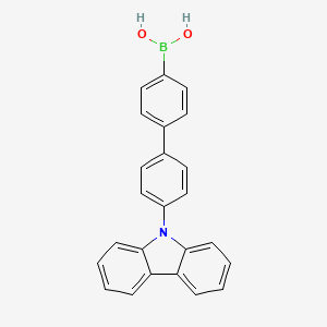 Chemical structure of (4-(9-Phenyl-9H-Carbazol-3-yl)Phenyl)Boronic Acid