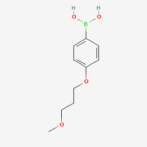 Chemical structure of 4-(3-Methoxypropoxy)phenylboronic acid