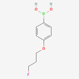 Chemical structure of (4-(3-Fluoropropoxy)phenyl)boronic acid