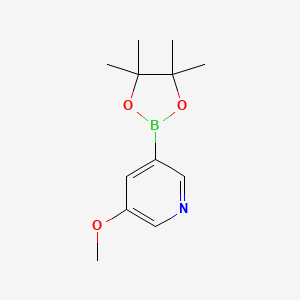 Chemical structure of (4-(3,3-dimethylbutanamido)phenyl)boronic acid