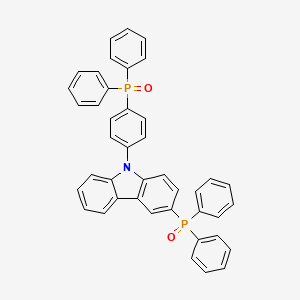 Chemical structure of (4-(3-(Diphenylphosphoryl)-9H-carbazol-9-yl)phenyl)diphenylphosphine oxide