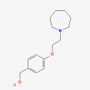 Chemical structure of (4-(2-(Azepan-1-yl)ethoxy)phenyl)methanol
