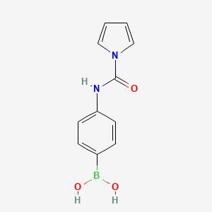 Chemical structure of (4-(1H-Pyrrole-1-carboxamido)phenyl)boronic acid