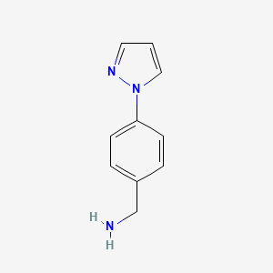 Chemical structure of 4-Pyrazol-1-YL-benzylamine