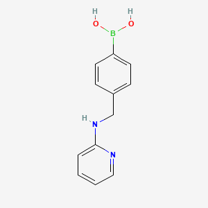 Chemical structure of [4-[(2-Pyridinylamino)methyl]phenyl]boronic acid