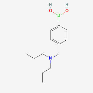 Chemical structure of (4-((Dipropylamino)methyl)phenyl)boronic acid
