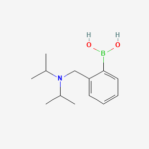 Chemical structure of (4-((Diisopropylamino)methyl)phenyl)boronic acid