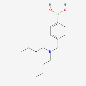 Chemical structure of (4-((Dibutylamino)methyl)phenyl)boronic acid