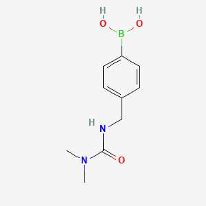 Chemical structure of (4-((3,3-dimethylureido)methyl)phenyl)boronic acid