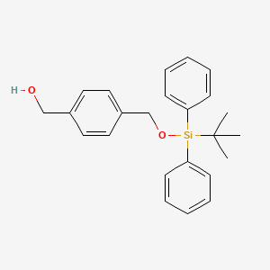 Chemical structure of (4-(((Tert-Butyldiphenylsilyl)Oxy)Methyl)Phenyl)Methanol