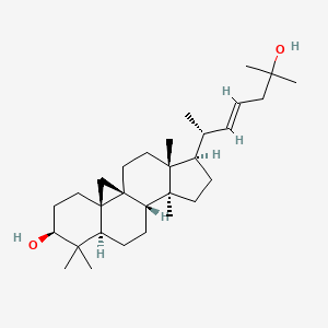 Chemical structure of Cycloart-22-ene-3,25-diol