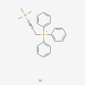 Chemical structure of (3-Trimethylsilyl-2-propynyl)triphenylphosphonium Bromide