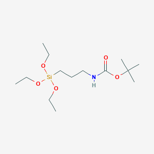 Chemical structure of (3-TRIETHOXYSILYLPROPYL)-T-BUTYLCARBAMATE
