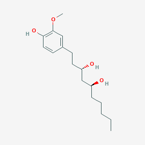 Chemical structure of (3S,5S)-[6]-Gingerdiol