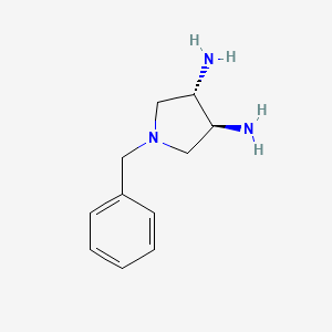Chemical structure of (3S,4S)-(+)-3,4-Diamino-1-benzylpyrrolidine