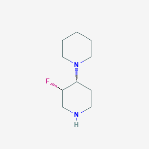 Chemical structure of (3S,4R)-3-fluoro-1,4-bipiperidine
