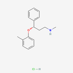 Chemical structure of (+)-Tomoxetine hydrochloride