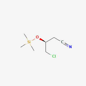 Chemical structure of (3S)-4-Chloro-3-[(triMethylsilyl)oxy]butanenitrile