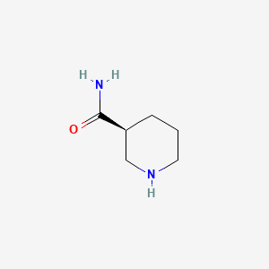 Chemical structure of (3S)-3-Piperidinecarboxamide