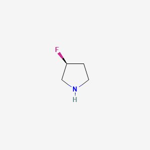 Chemical structure of (S)-3-fluoropyrrolidine