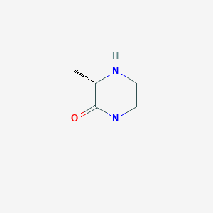 Chemical structure of (3S)-1,3-Dimethylpiperazin-2-one