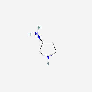 Chemical structure of (3S)-(-)-3-Aminopyrrolidine