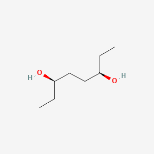 Chemical structure of (3R,6R)-3,6-Octanediol