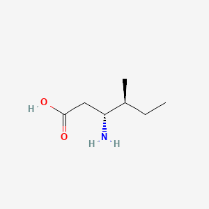 Chemical structure of (3R,4S)-3-Amino-4-methylhexanoic acid