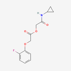 Chemical structure of (3R,4S)-1-((Benzyloxy)carbonyl)-4-fluoropyrrolidine-3-carboxylic acid