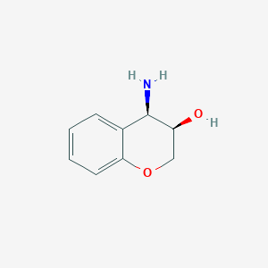 Chemical structure of (3R,4R)-4-aMinochroMan-3-ol