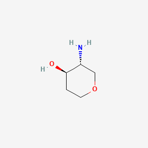 Chemical structure of (3R,4R)-3-Aminotetrahydro-2H-pyran-4-ol