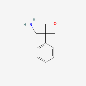 Chemical structure of (3-Phenyloxetan-3-yl)methanamine