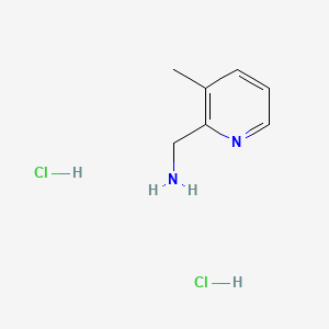 Chemical structure of (3-Methylpyridin-2-yl)methanamine dihydrochloride
