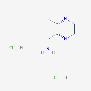 Chemical structure of (3-Methylpyrazin-2-yl)methanamine dihydrochloride