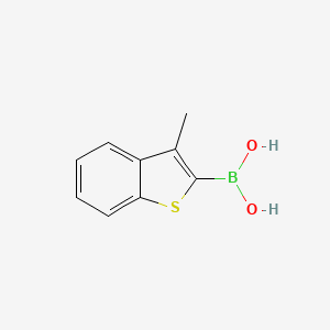Chemical structure of (3-Methylbenzo[b]thiophen-2-yl)boronic acid