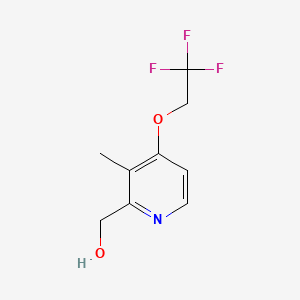 Chemical structure of (3-Methyl-4-(2,2,2-trifluoroethoxy)pyridin-2-yl)methanol