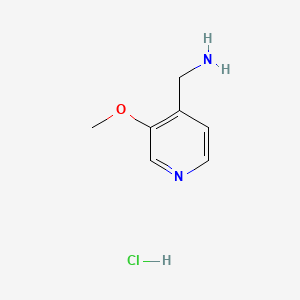 Chemical structure of (3-Methoxypyridin-4-yl)methanamine hydrochloride