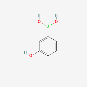 Chemical structure of (3-Hydroxy-4-methylphenyl)boronic acid