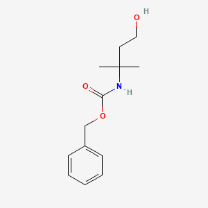 Chemical structure of Benzyl (4-hydroxy-2-methylbutan-2-yl)carbamate